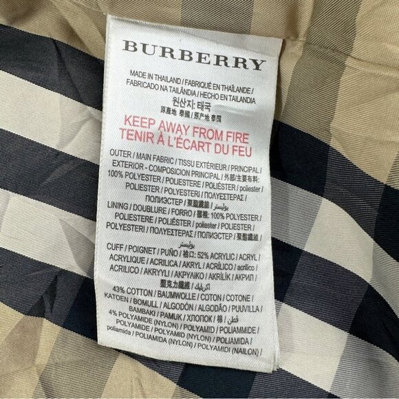 Burberry Children Green Puffer Jacket Nova Check Size 12Y - Picture 13 of 16